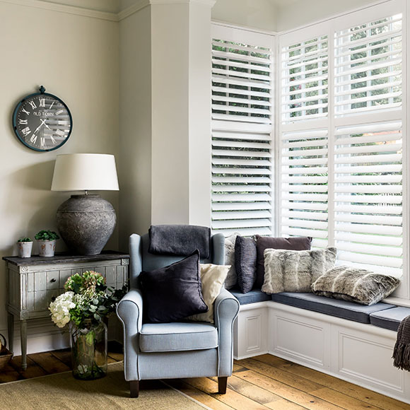 Bay Window Shutters Custom Window Shutters Shutterly