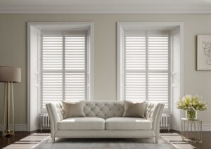 full height living room shutters