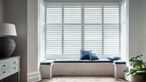 Living Room Bay Window Shutters